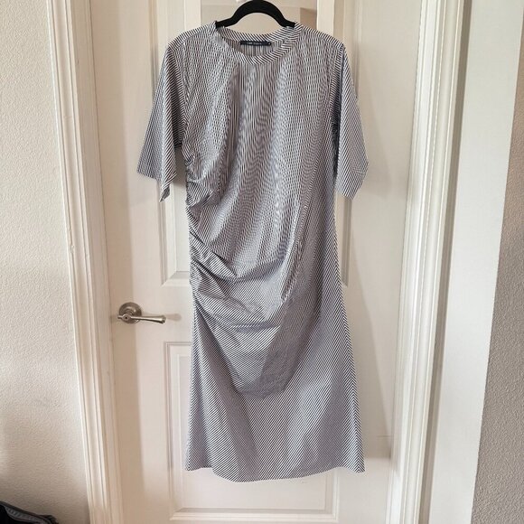 Sofie D'Hoore Striped Dress Size 40 Color Blue White - Picture 1 of 4